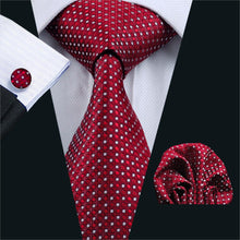 Load image into Gallery viewer, Red Geometric Necktie