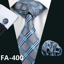 Load image into Gallery viewer, Gray Floral Silk Necktie