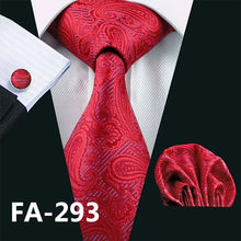 Load image into Gallery viewer, Red Geometric Necktie