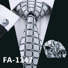 Load image into Gallery viewer, Red Geometric Necktie