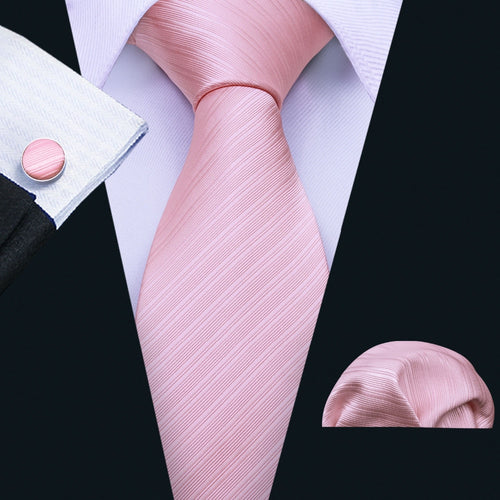Pink Solid Necktie