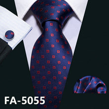 Load image into Gallery viewer, Blue Geometric Necktie