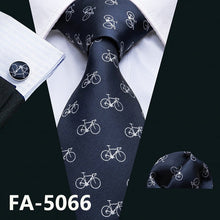 Load image into Gallery viewer, Bicycle Pattern Necktie